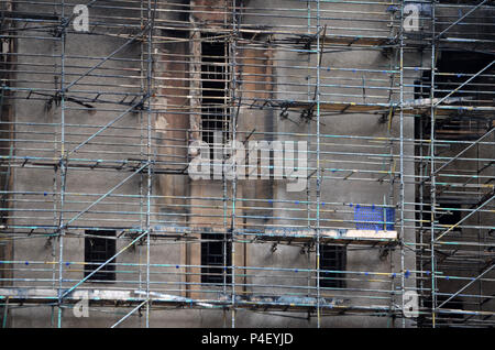 Glasgow School of Art Gebäude nach dem Brand 2018 Stockfoto