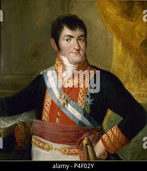 RETRATO DEL REY FERNANDO VII. Lage: MINISTERIO DE HACIENDA - COLECCION, MADRID, SPANIEN. Stockfoto