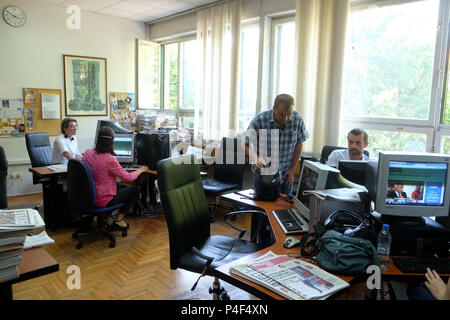 Kroatische katholische Radio in diesem Jahr feierten 20 Jahre Rundfunk in Zagreb, Kroatien am 29. Mai 2016. Stockfoto