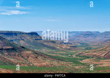 Grootberg Canyon im Norden Namibias im Januar 2018 getroffen Stockfoto