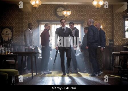 Original Film Titel: KINGSMAN: DER SECRET SERVICE. Englischer Titel: KINGSMAN: DER SECRET SERVICE. Regisseur: Matthew Vaughn. Jahr: 2014. Stars: Colin Firth. Quelle: Twentieth Century Fox/Album Stockfoto