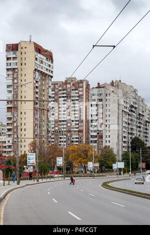 Sofia, Bulgarien, Fertighäuser Immobilien Stockfoto