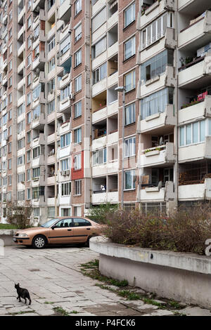 Sofia, Bulgarien, vorgefertigte Gebäude Stockfoto