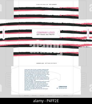 Pinselstrich Gewebe Konzept, Vorlage für geschäftliche Zwecke, ihr Text und Logos und bereit zum Drucken zu gehen. Stock Vektor