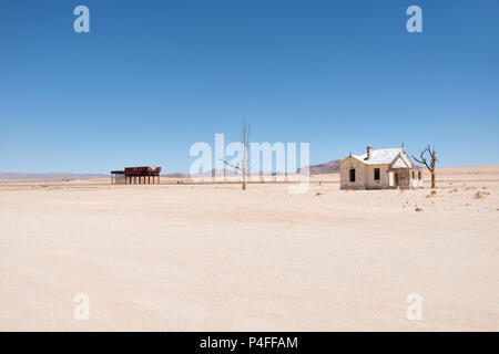 Lonely House in der Namib Wüste im Januar 2018 getroffen Stockfoto