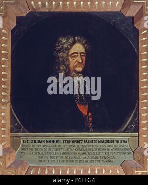 Juan Manuel María de La Aurora, 8. Herzog von Escalona (1650-1725). Ort: ACADEMIA DE LA LENGUA - COLECCION, MADRID, SPANIEN. Stockfoto