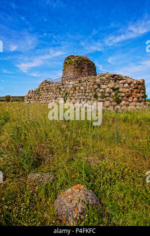 Italien Sardinien Torralba Nuraghe Santu Antine - sa Domo De Su re XV Jahrhundert v. Chr. - eine der wichtigsten der bestehenden. Stockfoto