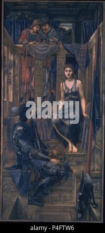 Der König und der Bettler Cophetua Maid - 1884 - 293 x 135,9 cm, Aquarell auf Papier - pre-raphaelite. Autor: Edward Burne-Jones (1833-1898). Lage: Tate Gallery, London, England. Auch als: EL REY COPHETUA Y LA MENDIGA bekannt. Stockfoto