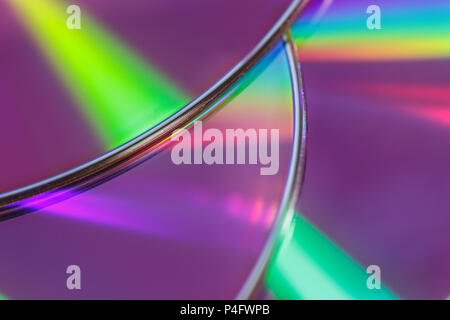 Bunten Hintergrund mit cds Stockfoto