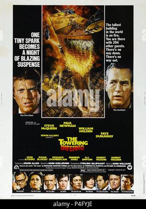 Original Film Titel: Flammendes Inferno. Englischer Titel: The TOWERING INFERNO. Regisseur: John GUILLERMIN, IRWIN ALLEN. Jahr: 1974. Quelle: 20th Century Fox/Warner/Album Stockfoto