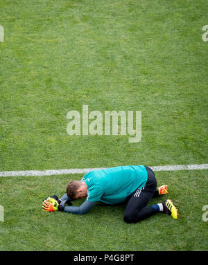 Sochi, Russland. 22. Juni 2018. torwart Manuel Neuer (Deutschland) GES/fussball/Wm 2018 Russland: DFB-Finale training, Sotschi, 22.06.2018 GES/fussball/fussball/WM 2018 Russland: Praxis, Sotschi, Juni 22, 2018 | Verwendung der weltweiten Kredit: dpa/Alamy leben Nachrichten Stockfoto