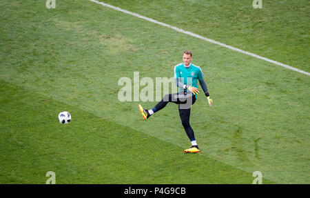 Sochi, Russland. 22. Juni 2018. torwart Manuel Neuer (Deutschland) GES/fussball/Wm 2018 Russland: DFB-Finale training, Sotschi, 22.06.2018 GES/fussball/fussball/WM 2018 Russland: Praxis, Sotschi, Juni 22, 2018 | Verwendung der weltweiten Kredit: dpa/Alamy leben Nachrichten Stockfoto