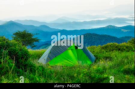 Appalachian Trail Landschaft Roan Mountain Tennessee Stockfoto