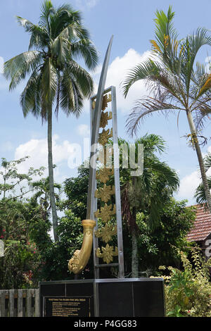 Pasir Salak historische Denkmal in Pasir Salak, Perak entfernt. Stockfoto