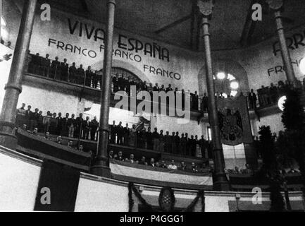 Interieur DE LA CARCEL MODELO DE BARCELONA EN LOS AÑOS 40. Lage: Fundación Pablo Iglesias, MADRID, SPANIEN. Stockfoto