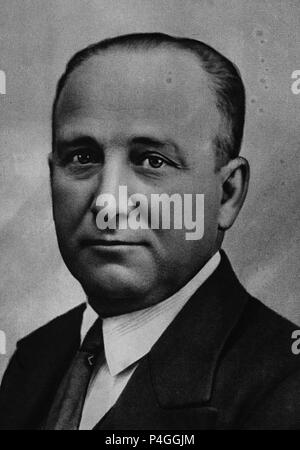 Francisco Largo Caballero (1869-1946), spanischer Politiker und Gewerkschafter. Lage: Fundación Pablo Iglesias, MADRID, SPANIEN. Stockfoto