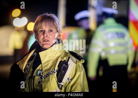 Original Film Titel: Happy Valley. Englischer Titel: Happy Valley. Regisseur: SALLY WAINWRIGHT. Jahr: 2014. Stars: Sarah Lancashire. Quelle: British Broadcasting Corporation (BBC) / Album Stockfoto