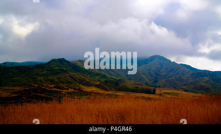 Landschaft von Kratke Bergkette um Ramu Fluss und das Tal im östlichen Hochland der Provinz Papua Neu Gunea Stockfoto