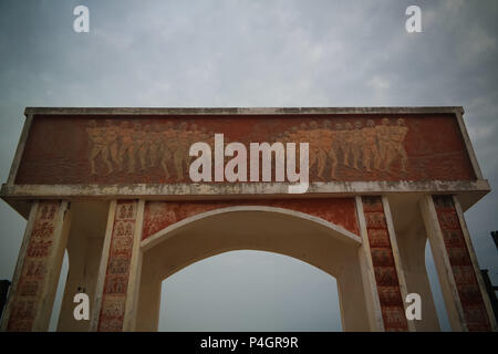 Architektur arch Tür ohne Rückkehr in Ouidah, Benin Stockfoto