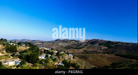 Antenne Panoramablick nach Mbabane, Swasiland Stockfoto