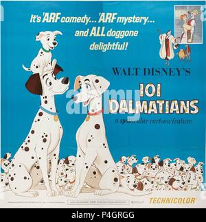 Original Film Titel: HUNDERT UND EINS DALMATINER. Englischer Titel: HUNDERT UND EINS DALMATINER. Film Regie: CLYDE GERONIMI, HAMILTON LUSKE, WOLFGANG REITHERMAN. Jahr: 1961. Credit: WALT DISNEY PRODUCTIONS/Album Stockfoto