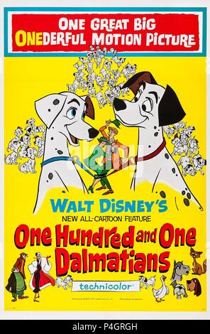 Original Film Titel: HUNDERT UND EINS DALMATINER. Englischer Titel: HUNDERT UND EINS DALMATINER. Film Regie: CLYDE GERONIMI, HAMILTON LUSKE, WOLFGANG REITHERMAN. Jahr: 1961. Credit: WALT DISNEY PRODUCTIONS/Album Stockfoto