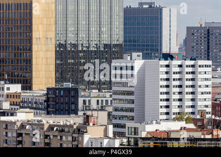 Berlin, Deutschland, Hochhaeuser in Kreuzberg und Mitte Stockfoto