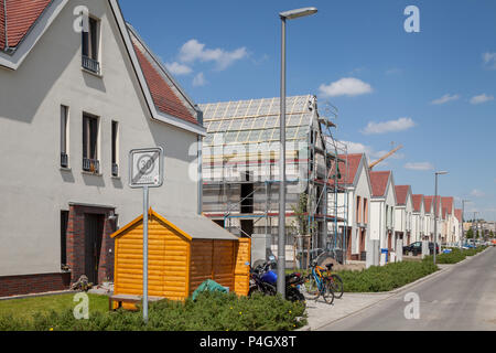Berlin, Deutschland, Neubau freistehendes Wohnanlage Gartenstadt Karlshorst Stockfoto