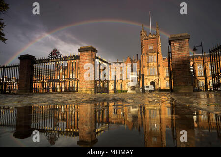 Lanyon Gebäude, Queen's University Belfast Stockfoto