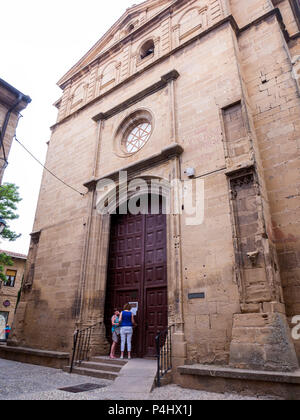 Iglesia de Santa María de los Reyes. La Guardia. Die Provinz Álava. España Stockfoto