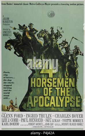 Original Film Titel: die vier Reiter der Apokalypse. Englischer Titel: vier Reiter der Apokalypse. Regisseur: VINCENTE MINNELLI. Jahr: 1962. Credit: MGM /Album Stockfoto