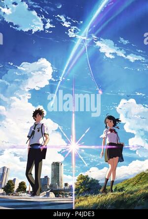 Original Film Titel: KIMI NO NA WA. Englischer Titel: IHR NAME. Film Regie: MAKOTO SHINKAI. Jahr: 2016. Credit: AMUSE/DIE ANTWORT STUDIO/COMIX WAVE FILM/EAST JAPAN MARKETING/Album Stockfoto