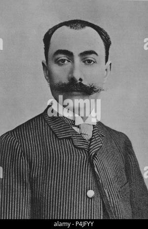 ANDRE MESSAGER (1853-1929) - DIRECTOR DE ORQUESTA FRANCES - FOTOGRAFIA DE 1890. Ort: INSTITUTO DE COOPERACION IBEROAMERICANA, MADRID, SPANIEN. Stockfoto