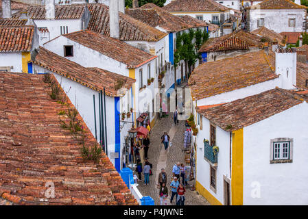 Obidos - schöne und historische Stadt in Portugal Stockfoto