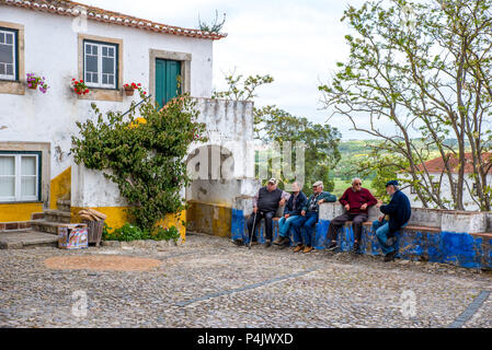 Obidos - schöne und historische Stadt in Portugal Stockfoto
