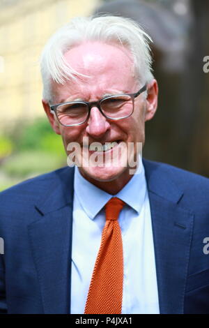 Norman Lamb britischer Liberal-Demokrat-Politiker, Bild am 20. Juni 2018 in Westminster, London, UK. Britische Politiker. MPS. Russell Moore Portfolioseite. Stockfoto