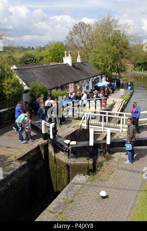 Foxton Bottom Lock, Foxton, Leicestershire Stockfoto