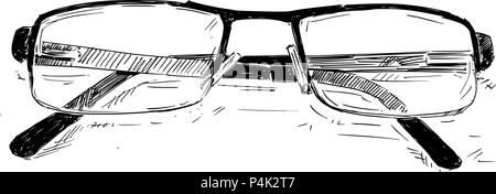 Vektor Zeichnung Abbildung: Gläser Stock Vektor