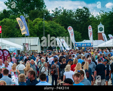 Die lincolnshire Zeigen - Lincoln, Lincolnshire, England Großbritannien | Massen strömen zu einem großen Land Show im Juni auf einem der heißesten Sommertage des Jahres Stockfoto