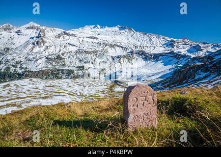 Blick entlang der Großglockner Hochalpenstraße in Österreich, Europa Stockfoto