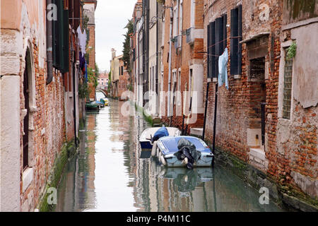 Blick auf die Kanäle in Venedig, Italien Stockfoto