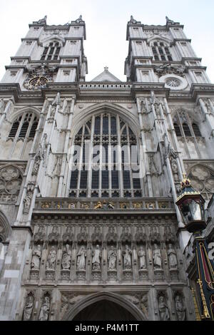 Perspektive geschossen von Westminster Abbey Stockfoto