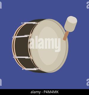 Pipe Band bass drum Vector Illustration Stock Vektor