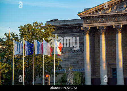 Der französischen Nationalversammlung, Assemblée Nationale, Palais Bourbon, Paris, IDF, Frankreich Stockfoto