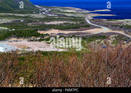 Labrador an der Küste entlang fahren, 510 N, Neufundland, Labrador, Kanada Stockfoto