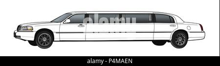 Limousine. Einfache moderne Design. Vector Illustration EPS Stock Vektor