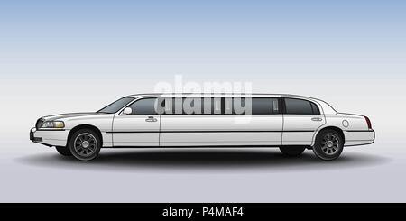 Limousine. Einfache moderne Design. Vector Illustration EPS Stock Vektor