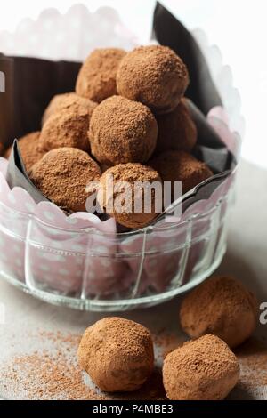 Hausgemachte Pralinen Stockfoto