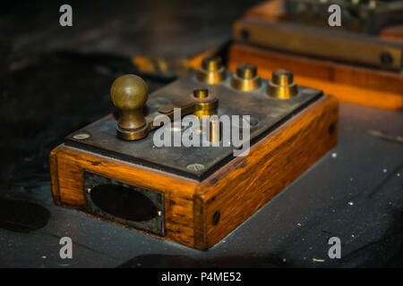 Alte russische Fernschreiber des zweiten Weltkrieges Stockfoto