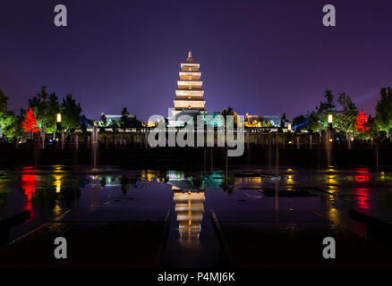 Riesige Wildgans-pagode, einem Weltkulturerbe bei Xian, China Stockfoto